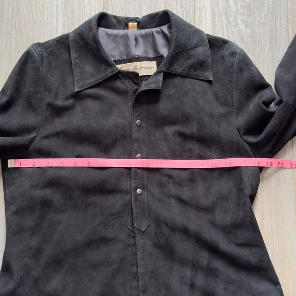 Vintage Rem Garson Suede Jacket /Top Black Women’s Size Medium - Picture 8 of 12